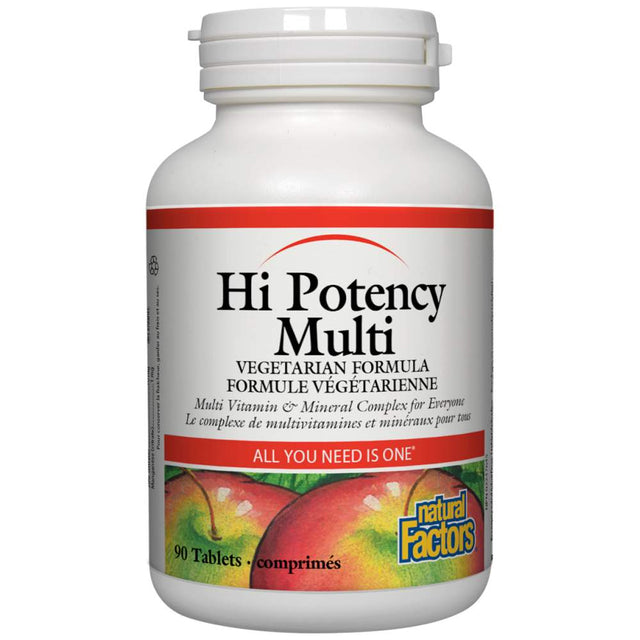Hi Potency Multi 90 Таблетки  Natural Factors - Nutra Best Bulgaria