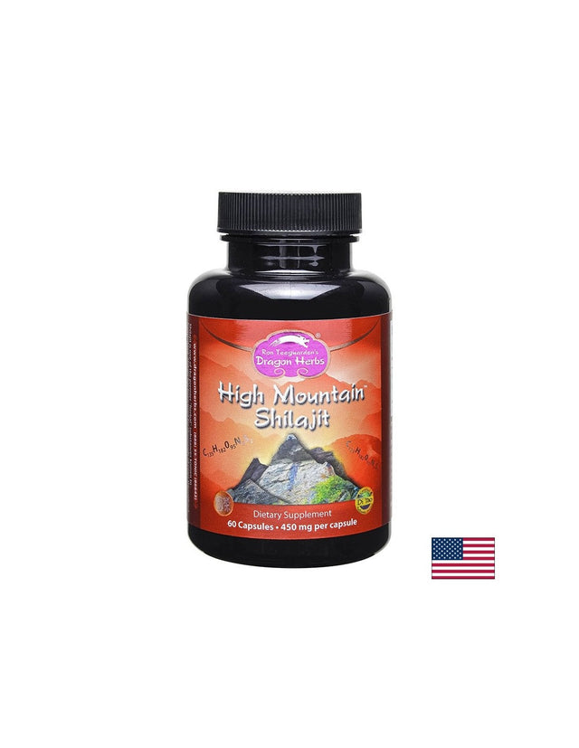 Имунитет - Хималайски шилажит - High Mountain Shilajit, 60 капсули  Dragon Herbs - Nutra Best Bulgaria