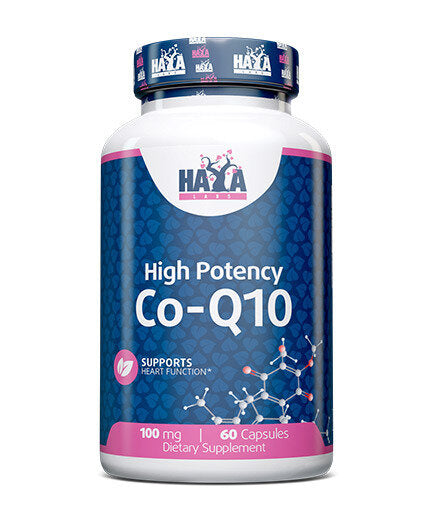 High Potency Co-Q10 100mg. / 60vcaps.  Haya Labs - Nutra Best Bulgaria