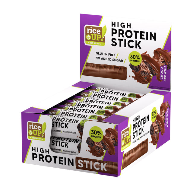 High Protein Stick Bar & No Added Sugar - 15 x 40g  RiceUP! - Nutra Best Bulgaria