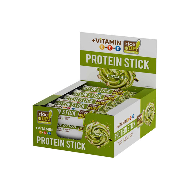 High Protein Stick Bar & No Added Sugar - 15 x 40g  RiceUP! - Nutra Best Bulgaria