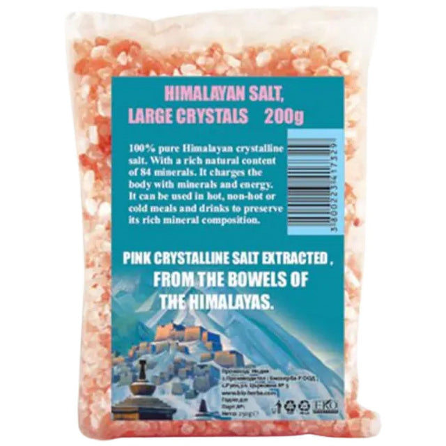 Himalayan Salt / PINK CRYSTALS - 200 грама  Bioherba - Nutra Best Bulgaria