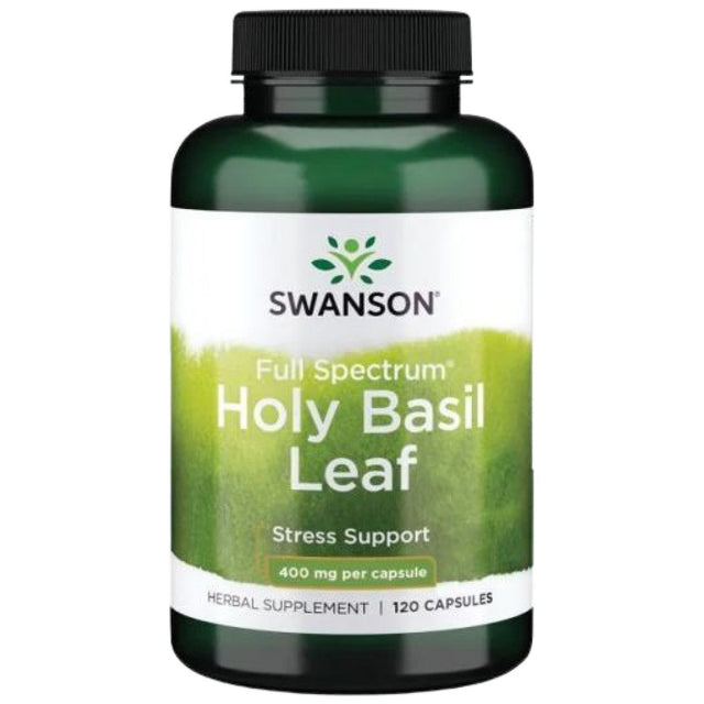 Holy Basil Leaf 400 mg 120 капсули  Swanson - Nutra Best Bulgaria