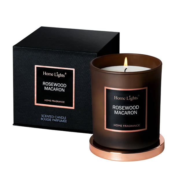 Home Lights, Rosewood & Macaron, Scented Candle, 215 g  Home Lights - Nutra Best Bulgaria