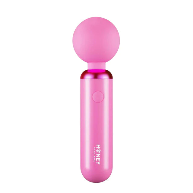 Honey Play Box, Pomi Wand, Clitoral Wand Vibrator, 10 Vibrating Modes, USB Rechargeable, Silicone+ABS, 17.60 × 4.70 × 4.70 cm, Pink  Honey Play Box - Nutra Best Bulgaria