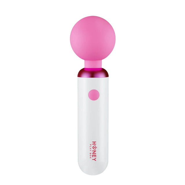 Honey Play Box, Pomi Wand, Clitoral Wand Vibrator, 10 Vibrating Modes, USB Rechargeable, Silicone+ABS, 17.60 × 4.70 × 4.70 cm, White  Honey Play Box - Nutra Best Bulgaria