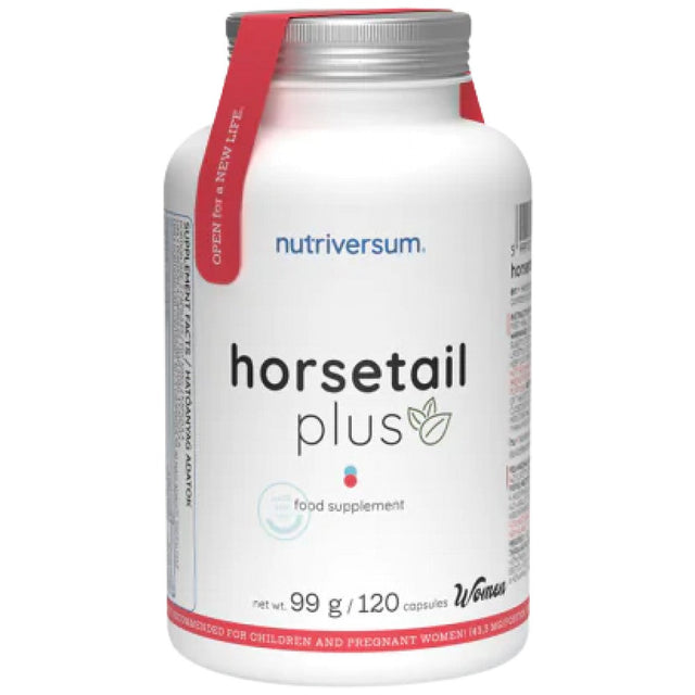 Horsetail Plus | with Green Tea & Guarana - 120 капсули  Nutriversum - Nutra Best Bulgaria