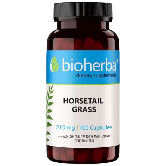 Horsetrail Grass 210 mg - 100 капсули  Bioherba - Nutra Best Bulgaria