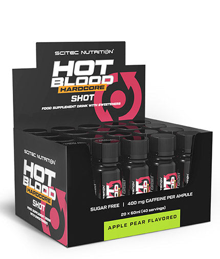 Hot Blood Hardcore Shot Box / 12 x 60 ml  SCITEC - Nutra Best Bulgaria