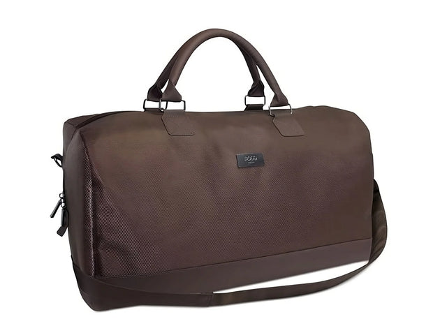 Hugo Boss, Duffle, Synthetic Leather, Textile Handbag, Weekend Bag, Dark Brown, 50 x 18 x 31 cm  Hugo Boss - Nutra Best Bulgaria