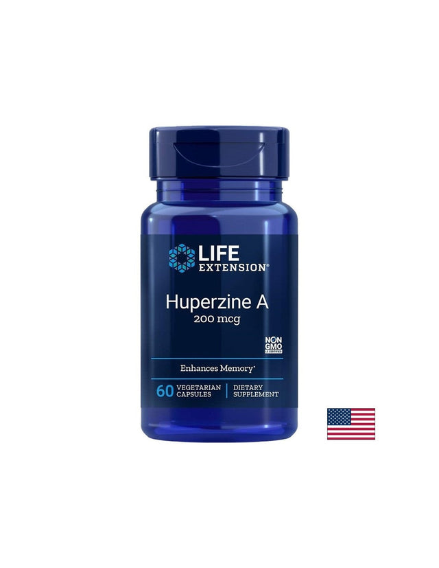 Huperizine A / Хуперизин А - За фокус и памет 200 mcg x 60 капсули  Life Extension - Nutra Best Bulgaria