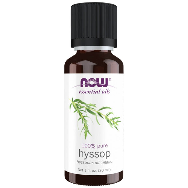 Hyssop Oil | 100% Pure Hyssopus Officinalis - 30 мл  NOW Foods - Nutra Best Bulgaria