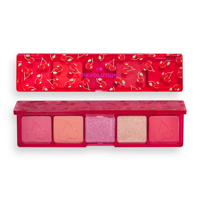 I Heart Revolution, Mini Match, Eyeshadow Palette, Cherry Please, 5 Shades, 11 g  I Heart Revolution - Nutra Best Bulgaria