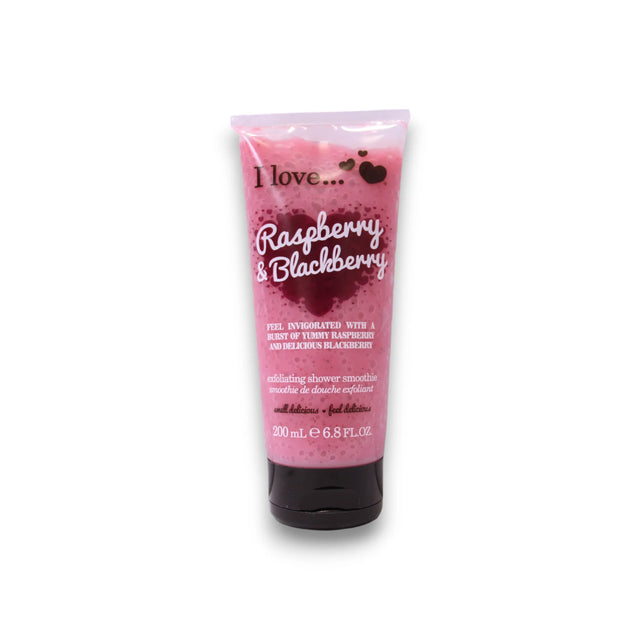 I Love, Raspberry & Blackberry, Exfoliating, Shower Gel, 200 ml  I Love - Nutra Best Bulgaria