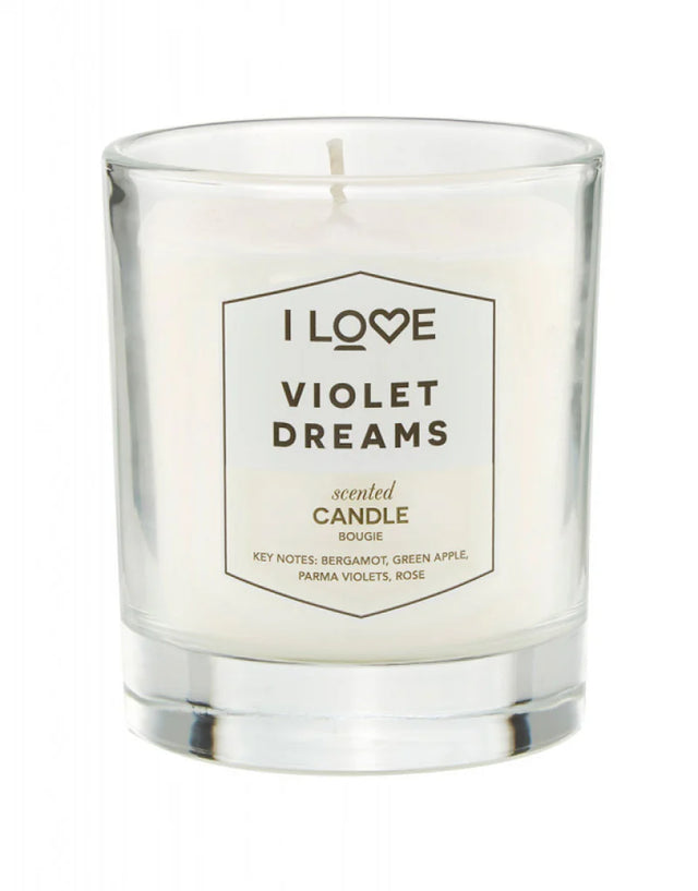 I Love, Signature Collection, Bergamot, Green Apple, Parma Violets, Rose, Scented Candle, 160 g  I Love - Nutra Best Bulgaria