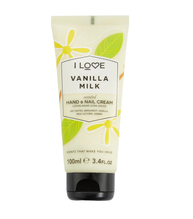 I Love, Signature Collection, Moisturizing, Hand & Nail Cream, Vanilla Milk, 100 ml  I Love - Nutra Best Bulgaria