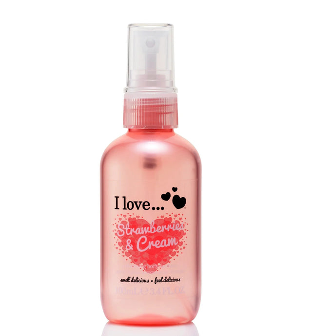 I Love, Strawberries & Cream, Scented Spray, For Women, 100 ml  I Love - Nutra Best Bulgaria