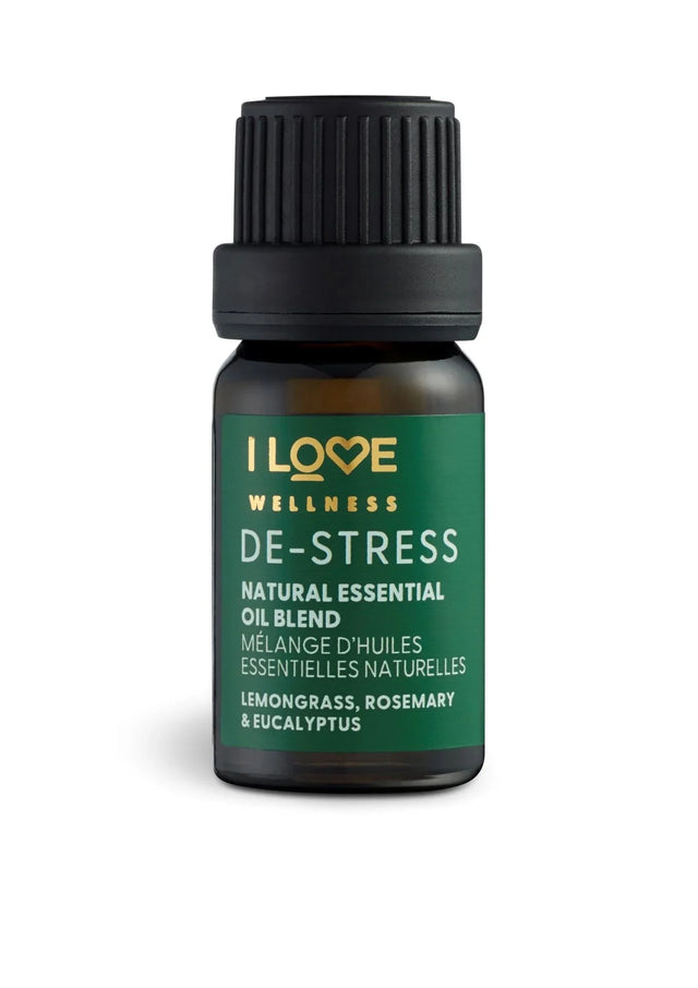 I Love, Wellness De-Stress, Lemongrass, Rosemary, Rucalyptus and Lavandin, Essential Oil, 10 ml  I Love - Nutra Best Bulgaria