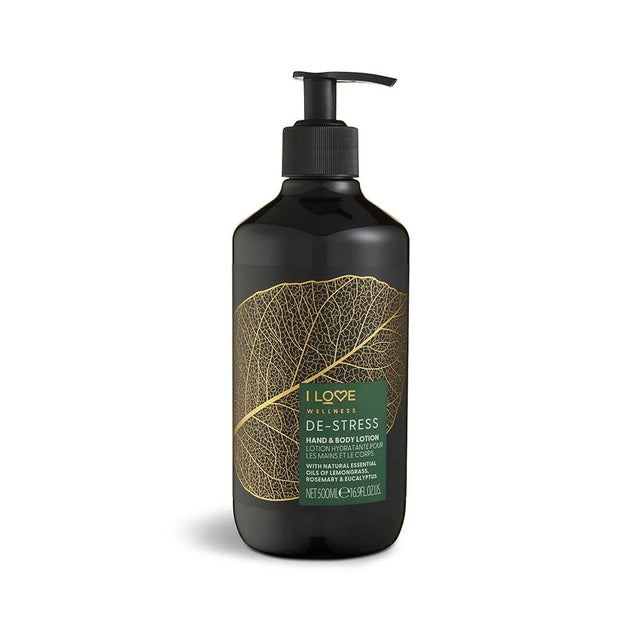 I Love, Wellness De-Stress, Vegan, Moisturizing & Softening, Rosemary, Eucalyptus & Lemongrass, Lotion, For Hands & Body, 500 ml  I Love - Nutra Best Bulgaria