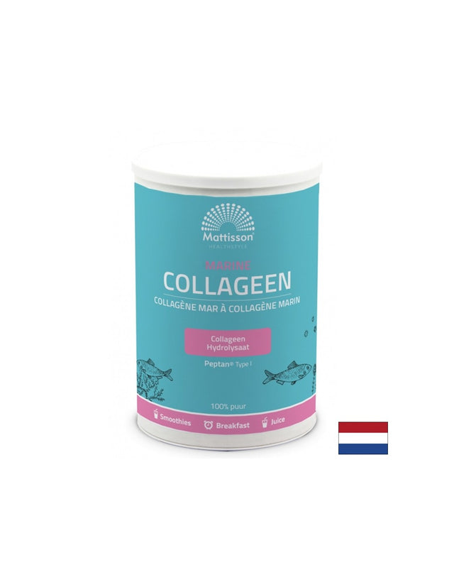 Рибен колаген тип I - Marine Collagen Peptan, 300 g прах  Mattisson Healthstyle - Nutra Best Bulgaria