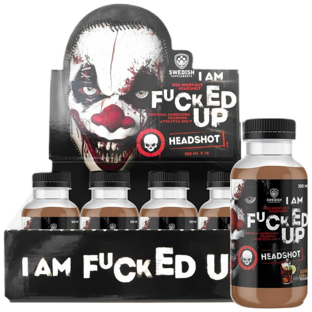 I am F#CKED UP Headshot - 16 x 100 мл  Swedish Supplements - Nutra Best Bulgaria