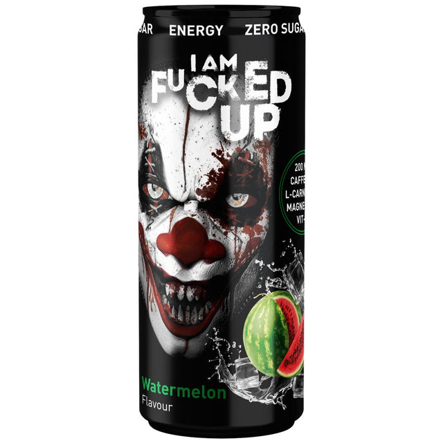 I am F#CKED UP JOKER | Energy Drink ~ Zero Sugar - 330 мл  SWEDISH Supplements - Nutra Best Bulgaria