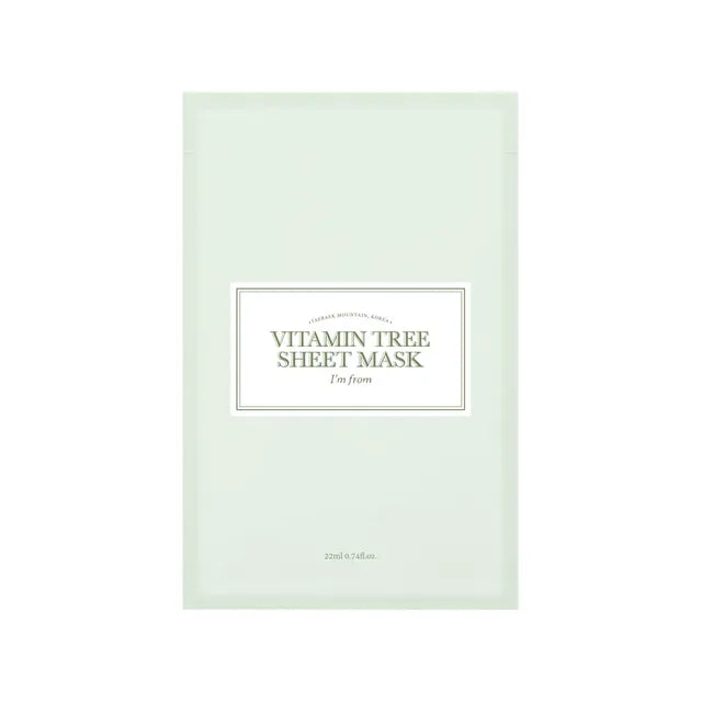 I'm From - Vitamin Tree Sheet Mask, 22ml, 1 piece  I’M FROM - Nutra Best Bulgaria