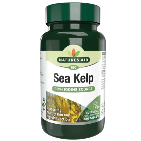 Морски келп (Sea Kelp) (Йод - 150mcg) 180 таблетки NaturesAid - Nutra Best Bulgaria