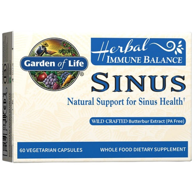 Immune Balance Sinus - 60 капсули  Garden Of Life - Nutra Best Bulgaria