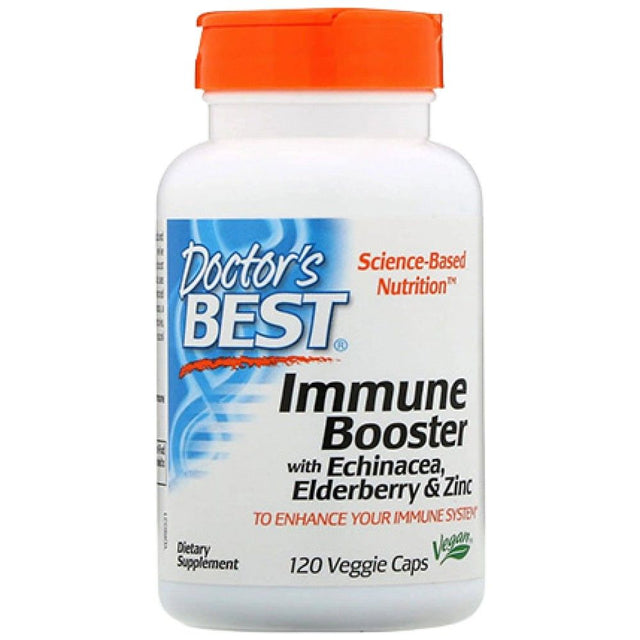 Immune Booster | With Echinacea, Elderberry Extract and Zinc - 120 капсули  Doctor’s Best - Nutra Best Bulgaria