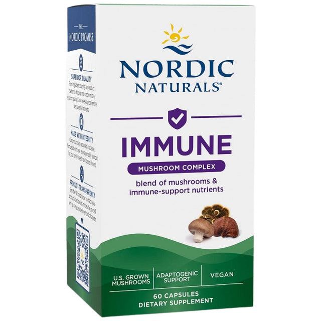 Immune Mushroom Complex - 60 капсули  Nordic Naturals - Nutra Best Bulgaria