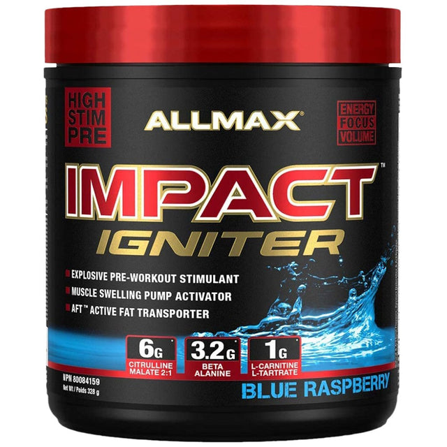 Impact Igniter / Pre-Workout - 328 грама  AllMax Nutrition - Nutra Best Bulgaria