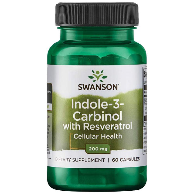 Indole-3-Carbinol with Resveratrol 200 mg - 60 капсули  Swanson - Nutra Best Bulgaria
