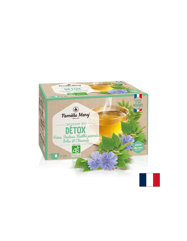 Infusion bio detox/ Чай за детоксикация, 20 филтърни пакетчета  Famille Mary - Nutra Best Bulgaria