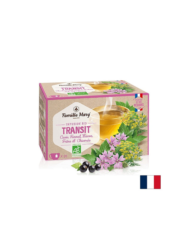 Infusion bio transit / Чай за добра чревна перисталтика, 20 филтърни пакетчета  Famille Mary - Nutra Best Bulgaria