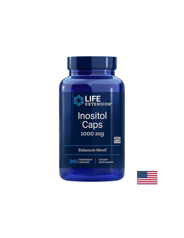 Inositol / Инозитол 1000 mg x 360 капсули  Life Extension - Nutra Best Bulgaria