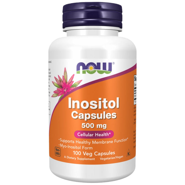 Inositol 500 mg - 100 капсули  NOW Foods - Nutra Best Bulgaria