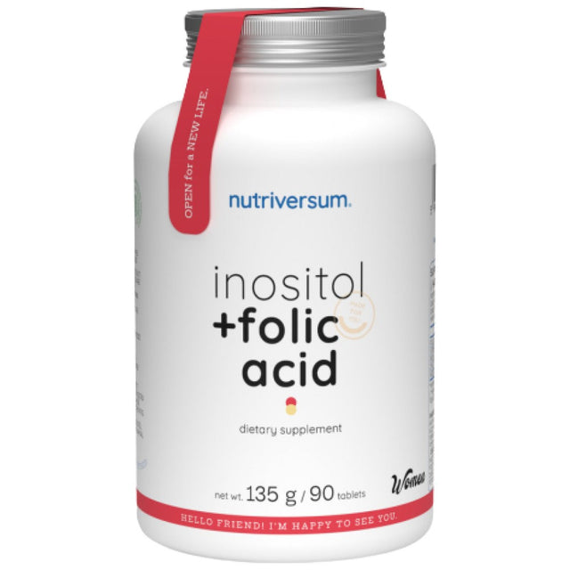 Inositol + Folic Acid for Women - 90 Таблетки  Nutriversum - Nutra Best Bulgaria