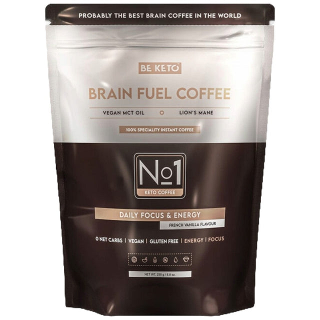 Instant Coffee – Brain Fuel - 250 грама  BeKeto™ - Nutra Best Bulgaria