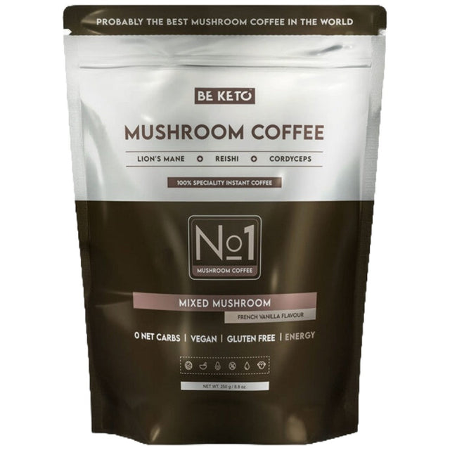 Instant Coffee – Mushroom Blend - 250 грама  BeKeto™ - Nutra Best Bulgaria
