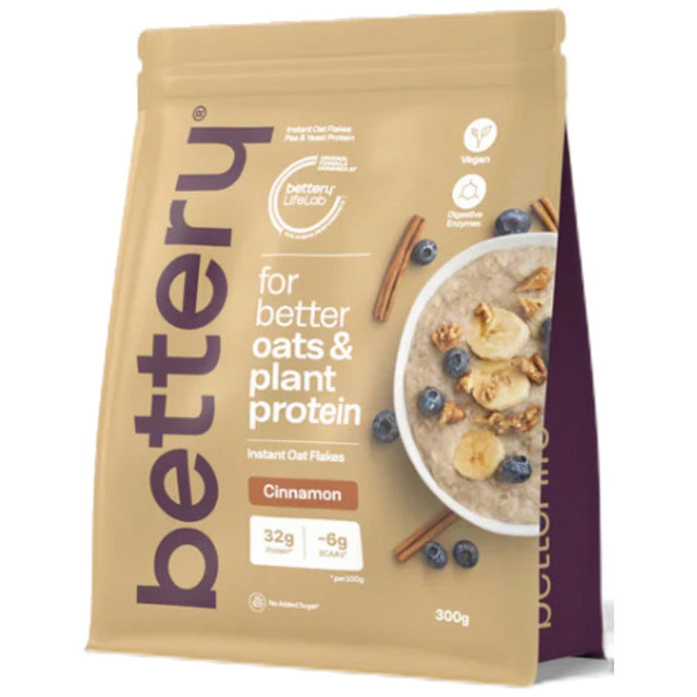 Instant Flaked Oats with Plant Protein 300 грама  Bettery - Nutra Best Bulgaria