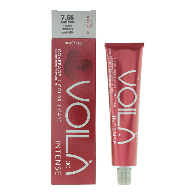 Intercosmo, Voila 3C Intense, Permanent Hair Dye, 7.66 Fire Red, 60 ml  Intercosmo - Nutra Best Bulgaria