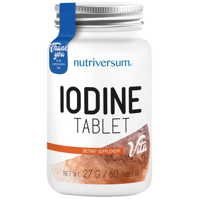 Iodine Tablet 100 mcg - 60 Таблетки  Nutriversum - Nutra Best Bulgaria
