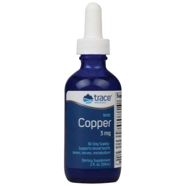 Ionic Copper 3 mg - 59 мл  Trace Minerals - Nutra Best Bulgaria