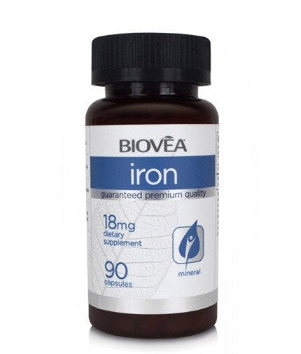 Iron 18 mg / 90 Caps  Biovea - Nutra Best Bulgaria