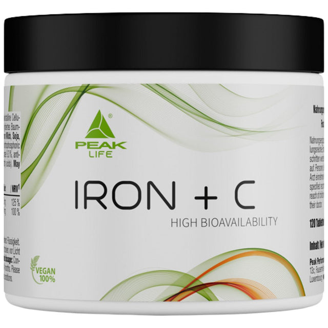Iron + C - 120 Таблетки  PEAK - Nutra Best Bulgaria