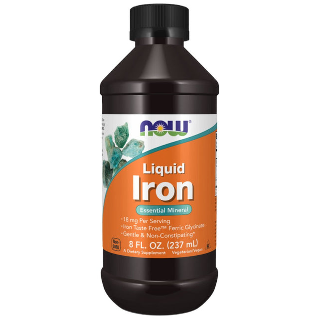 Iron Liquid | from Iron Taste Free™ Ferric Glycinate - 237 мл  NOW Foods - Nutra Best Bulgaria