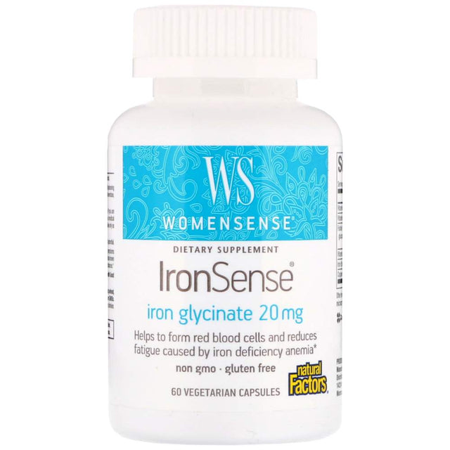 Iron Sense 668 mg - 60 капсули  Natural Factors - Nutra Best Bulgaria