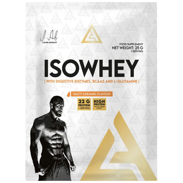 IsoWhey | Whey Protein Isolate with Digestive Enzymes, BCAA & Glutamine - 25 грама  Lazar Angelov Nutrition - Nutra Best Bulgaria