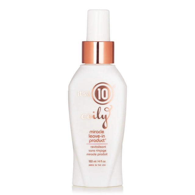 It's a 10, Coily Miracle, Hair Leave-In Conditioner, For Revitalizing, 120 ml  It`s a 10 - Nutra Best Bulgaria
